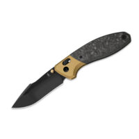 Πτυσσόμενο μαχαίρι Kizer Staffi Black Ti CF DLC με λεπίδα CPM-S45VN και slide lock.