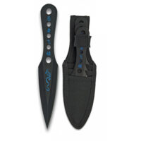 Albainox Black throwing knife set 3 pcs 32037
