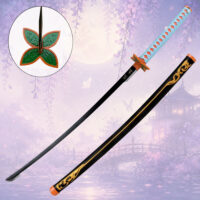 Shinobu Kochou Katana Demon Slayer 009203 με χειροφυλακτήρα πεταλούδα και ξύλινη θήκη